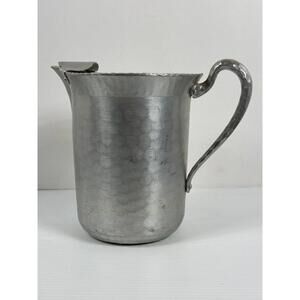 VTG‎ Everlast Hammered Forged Aluminum Pitcher #1014 Vase Decor Display Stamped